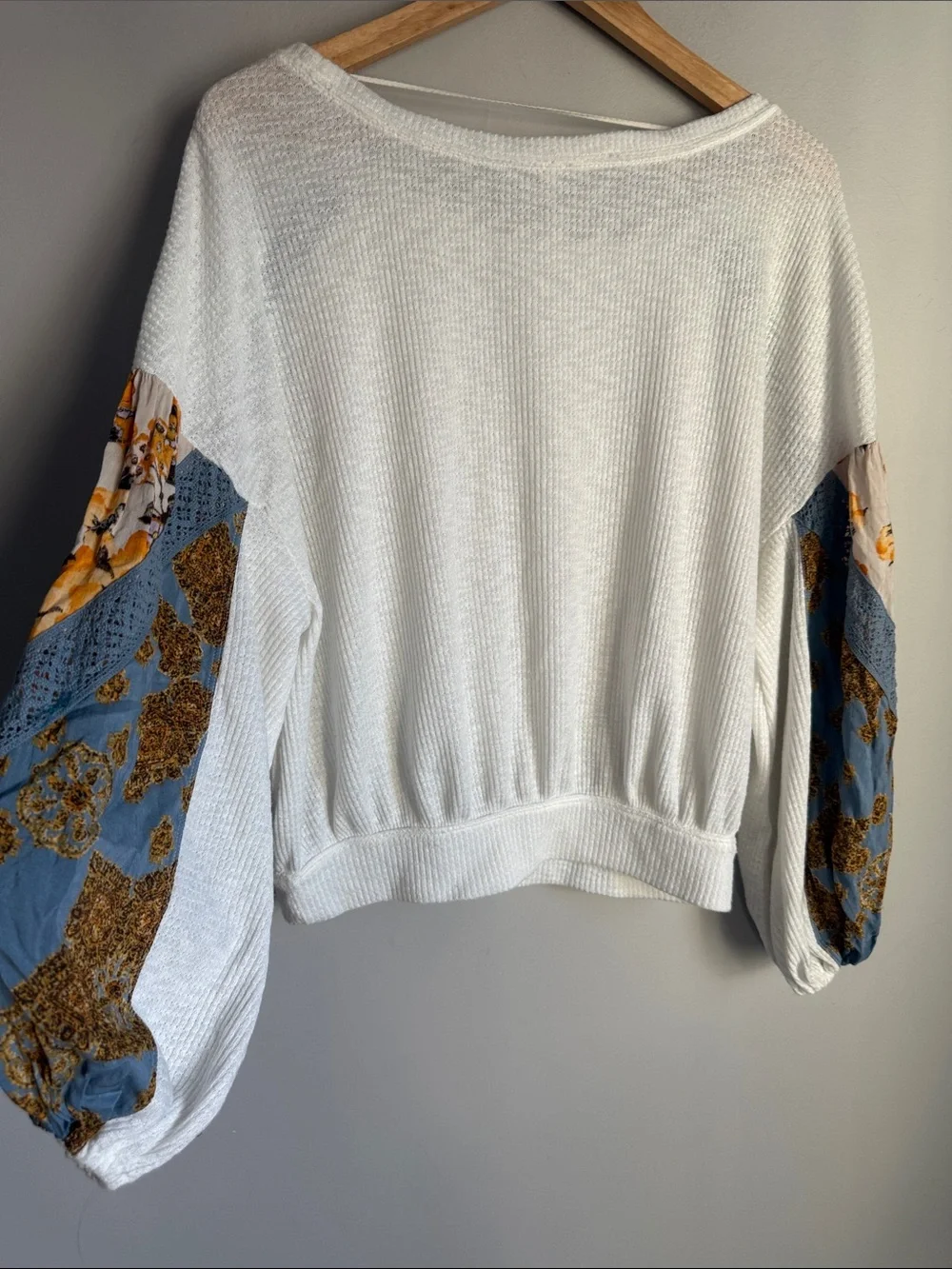 Free People Casual Clash top -Ivory Medium